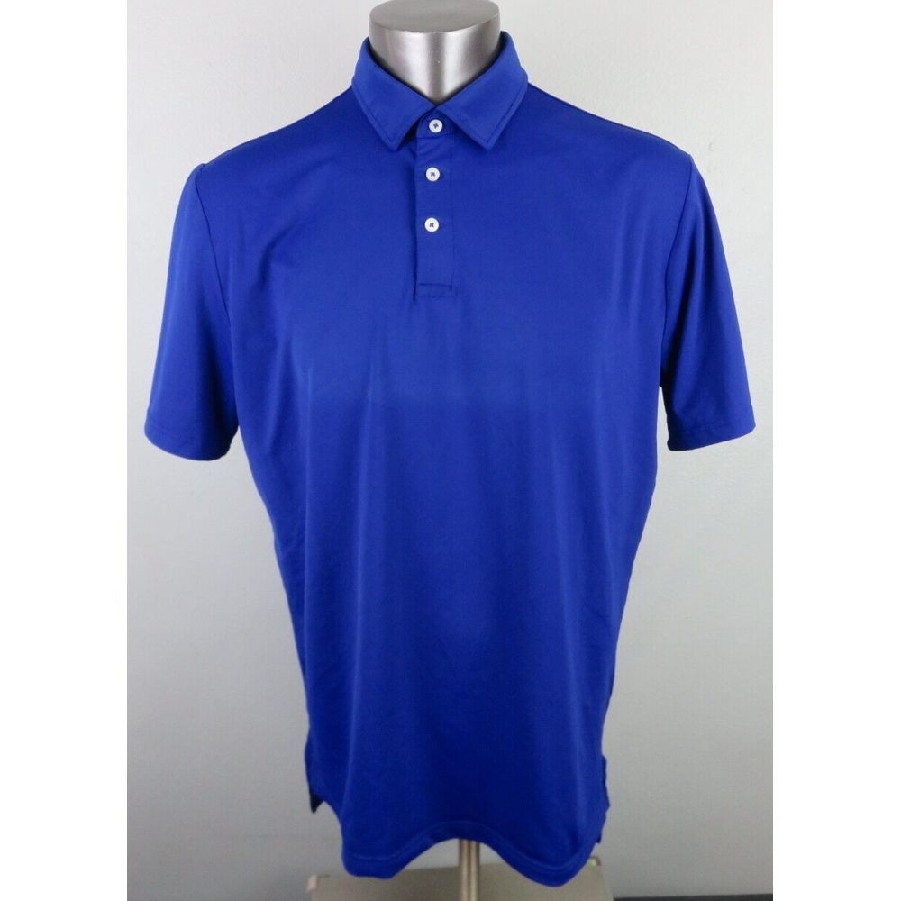 Mens Ralph Lauren RLX Polo Shirt Short Sleeve Blue L Golf Classiccore